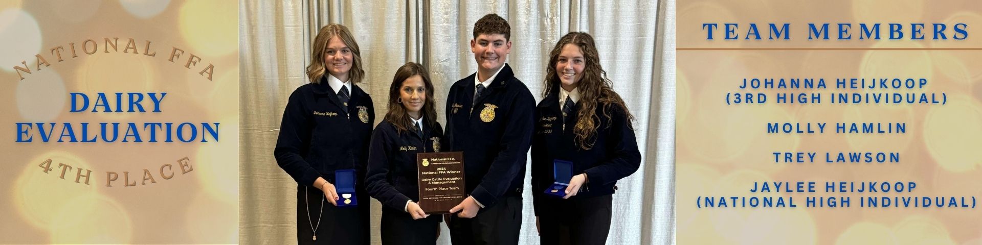 National FFA Dairy 4th Place