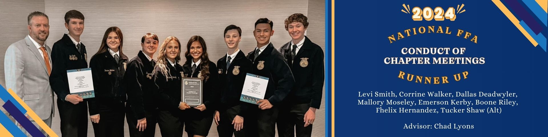 FFA National Conduct of Chapter Meetings Runner Up